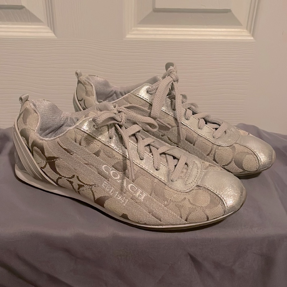 Silver Coach Sneakers